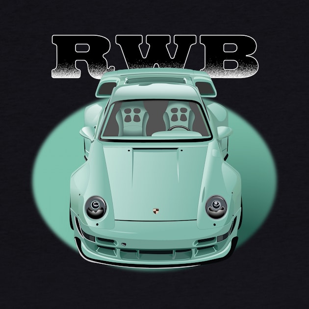 Porsche Mint RWB by breakthrough_32